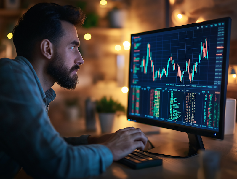 Conseiller financier professionnel analysant des données financières et des graphiques de planification